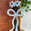 2 Stem Balloon Bouquet (Mix Tulip Daisy or Double)