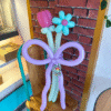2 Stem Balloon Bouquet (Mix Tulip Daisy or Double)