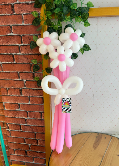 Classic 3 Stem Flower Balloon Bouquet