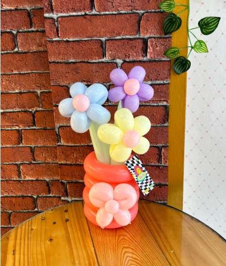 Balloon Bouquet Flower Vase, 3 stems