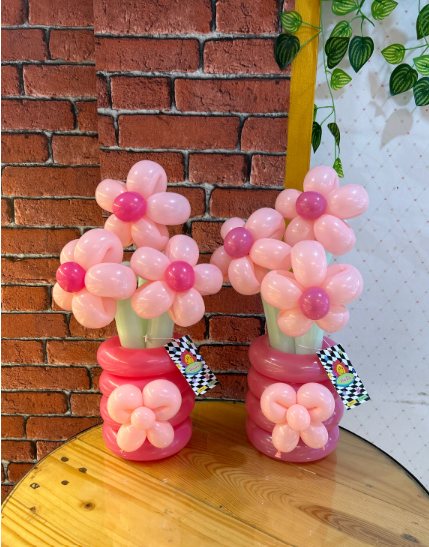 Balloon Bouquet Flower Vase, 3 stems