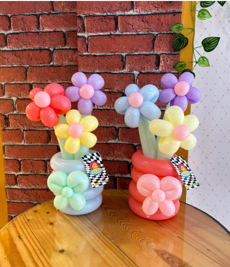 Balloon Bouquet Flower Vase, 3 stems