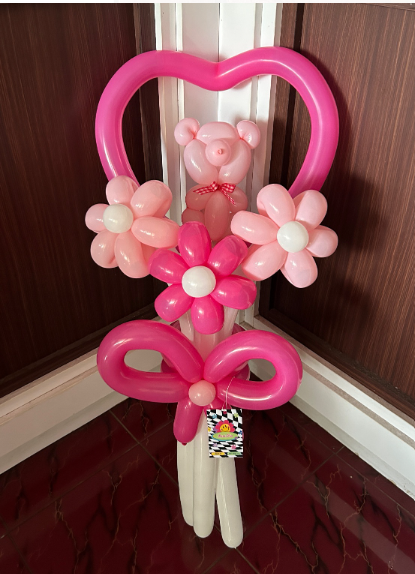 Love Bear Balloon Bouquet 🐻🩷